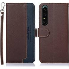 MTK KHAZNEH Sony Xperia 1 V Plånboksfodral Brun/Blå