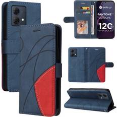 MTK KT Plånboksfodral till Motorola G84 Blå