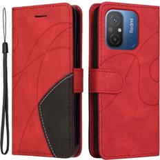 MTK KT Plånboksfodral till Xiaomi Redmi 12C Röd