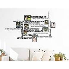 House Rules Quote Birdcage Stickers