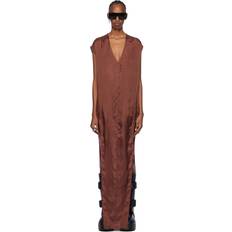 Robes Rick Owens Brown Arrowhead Maxi Dress 73 Henna IT