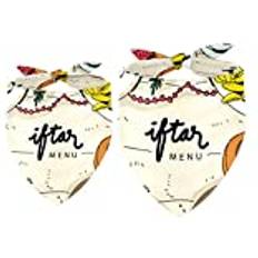 Walldor 2-pack hundbandana Iftar Ramadhan meny mat traditionell tajine