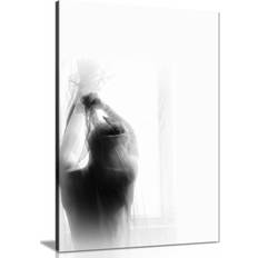 Panther Print Nude White Photograph Framed Art