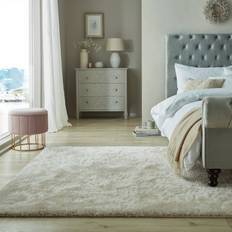 Dunelm Indulgence Shaggy Rug Cream White