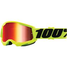 100% Strata 2 Mirror - Yellow/Mirror Red