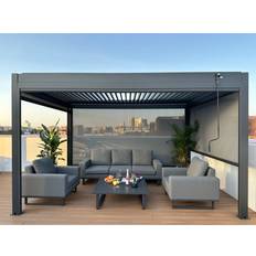 Dakota Fields Blaiklee 4m 3m Aluminium Pergola