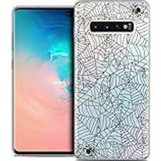 Samsung Galaxy S10+ Mobile Phone Cases Caseink Fodral för Samsung Galaxy S10 6.4 fodral [kristallgel HD kollektion halloween design läskig spindel mjuk ultratunn tryckt i Frankrike]