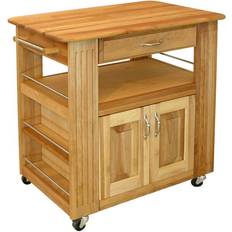 Wood Trolley Tables Catskill Craftsmen Natural Kitchen Cart Trolley Table