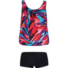 Solid Colours Tankinis Bonprix Leaf Print Tankini - Multi Print