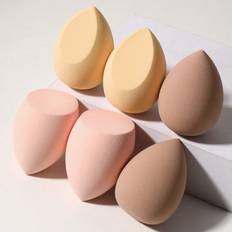 Shein 6PCS Makeup Sponge,Suitable For Cream & Powder Concealer, Loose Powder Makeup Applicator