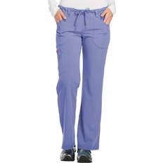 Vård & Omsorg Arbetsbyxor Dickies womens Xtreme Stretch Flare Leg Drawstring medical scrubs pants, Ceil Blue