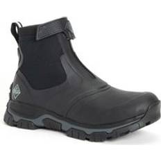 Laced - Men Rain Boots Muck Boot Men's Apex Mid Zip Hiking, Black/Grey