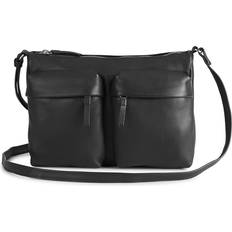 Sølv Skuldervesker Markberg Sort Crossbody Veske med Flere Lommer og Justerbar Stropp Black ONE Size