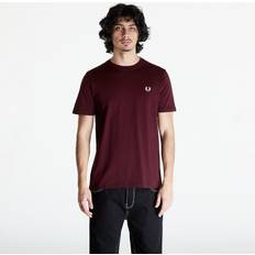 Fred Perry Red T-shirts Fred Perry Neck T Shirt Burgundy