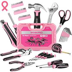 WORKPRO 52-Piece Pink Household Basic Tool Kit