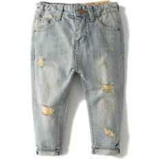 Kidscool Space Baby Girl Boy Jean D Ring Elastic Band - Light Blue