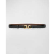 Blanco - Mujer Cinturones Ferragamo Gancini Reversible Adjustable Leather Belt