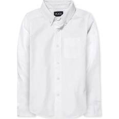 XXL Shirts The Children's Place boys Long Sleeve Oxford Shirt, White