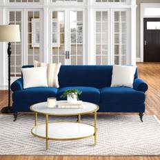 ClassicLiving Elioenai 3 Seater Navy Blue Velvet Sofa