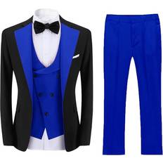 Boys Suits Setwell Boys Fashion Suit Slim Fit Tuxedo Suits Notch Lapel Tux Jacket Pants Party Formal Wear Royal Blue