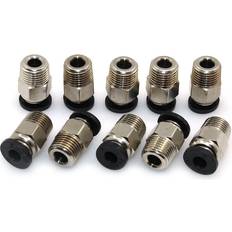 BIQU 3D-Printers BIQU PC4-M10 Male Straight Pneumatic PEFE Tube Push for E3D-V6 Fitting Connector Bowden Extruder 3D Printer Pack of 10pcs