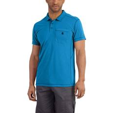 Carhartt Polo Shirts Carhartt Men's Force Extremes Pocket Polo, Dynamic Blue