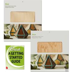 Cricut Natural Wood Veneers Bundle, Maple and Cherry, 12x12 for Crafts Mini Doll House Building Models School Art Ornament Projects Engraving Painting Explore Maker 3 Machine