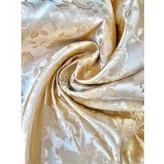 Satin Fabrics Sedona Satin Jacquard Rose Brocade Fabric 58 Inch Fabrics
