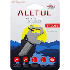 Keysmart Alltul Wolf for Keyring & Wallet Stainless Steel Multi-tool