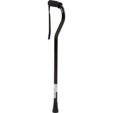 Crutches & Medical Aids McKesson Cane, Offset-Handle, Aluminum, Black, Adjustable Height 30 in to 39 in, 1 Count