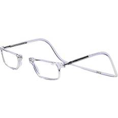 clic Magnetic Reading Glasses, Computer Readers, Replaceable Lens, Adjustable Temples, Executive, Clear, 1.25 Magnification