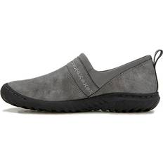 Faux Leather Moccasins JBU by Jambu Women's Becca Moccasin, Grey