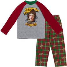 Nightwear A Christmas Story Little Boys Pajama Shirt & Pajama Pants Red Grey Heather 7-8