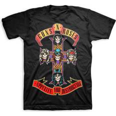 Guns N' Roses Appetite For Destruction Cross Black T-Shirt - Black
