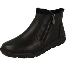 Kunstpels Ankelstøvler Rieker Central Womens Ankle Boots Black