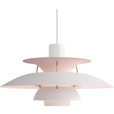 Ph lampe pale rose Louis Poulsen PH 5 Anniversary Matt White/Pale Rose Pendel ∅ 50cm