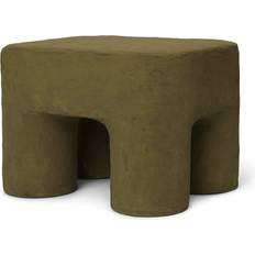 Vert Poufs Ferm Living Podo Tabouret Khaki Pouf