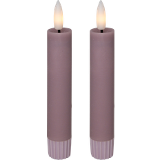 Kronljus 3D Flamma 15 cm Rosa 2 st
