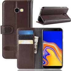 Samsung Galaxy J4 Plus 2018 split leather case Brown