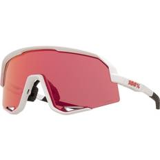 100% One Hundred Percent Slendale Matte White/HiPER Red Mirror