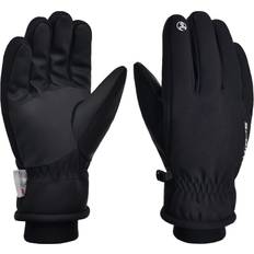 Black - Snowboard Gloves Sujayu Winter Gloves - Black