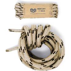 Beige Shoe Laces Mercury Honey Badger Work Boot Laces Heavy Duty W/Kevlar USA Made Round Shoelaces for Boots Sand, in 1p