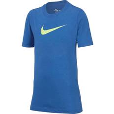 T-shirts Nike Boy's Sportswear Crew Neck Short Sleeve T Shirt Large, Photo Blue/Volt