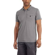 Carhartt Men Polo Shirts Carhartt Men's Force Extremes Pocket Polo, Asphalt