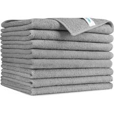 Aidea AIDEA Microfiber Cleaning Cloths Grey-8PK, Soft Absorbent Microfiber Towels, Streak Free