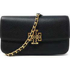 Tory Burch Women's Britten Chain Wallet with Wristlet Pebbled