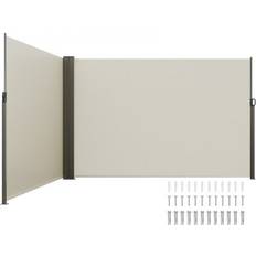 Beige Terassmarkiser VEVOR Retractable Side Awning 79 x 236 in