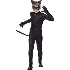 InSpirit Designs Kids Miraculous Ladybug Cat Noir Costume, Black