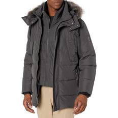 Men Coats Marc New York Men's Gattaca Down Parka Coat Brown