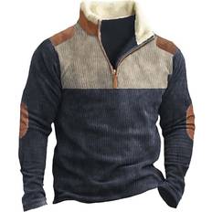 WOLWES Camisa Manga Larga Para Hombre Mens Pullover Sweater Mens Long Sleeve Work Shirts Big And Tall Men